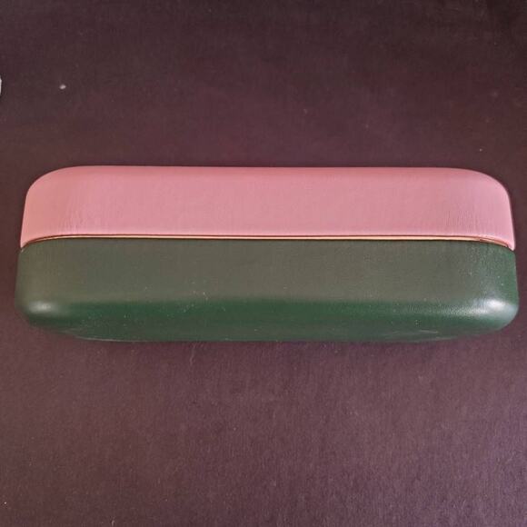 Kate Spade New York Clamshell Hardshell Sunglass Eyeglass‎ Case Pink and Green - Picture 3 of 11